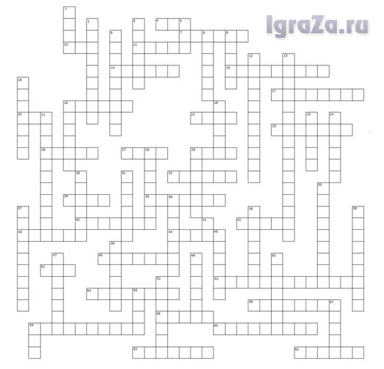 Crossword "Entertaining Mathematics"