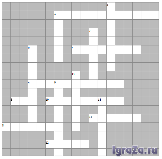Matemáticas crucigrama