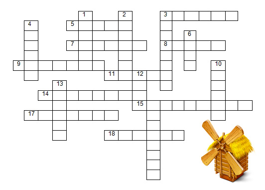 Crossword "En la ropa"