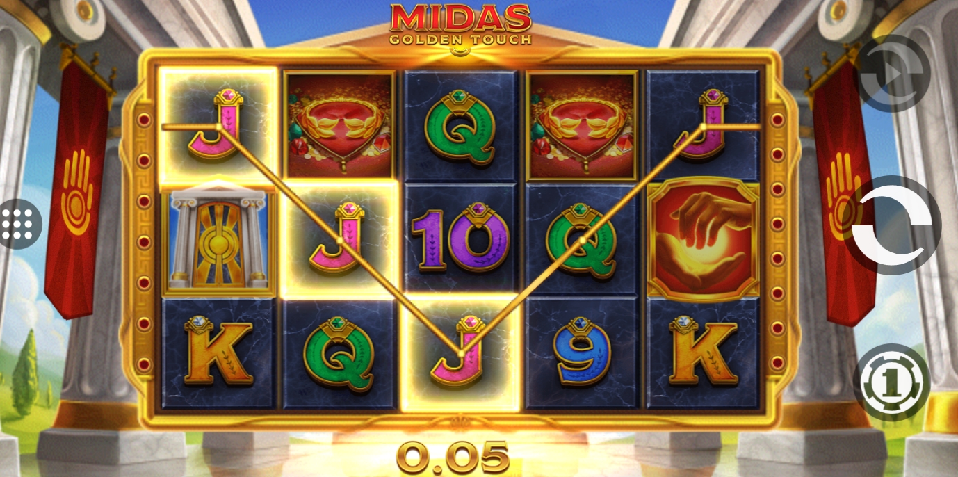 Midas Golden Touch Ranura Revisión