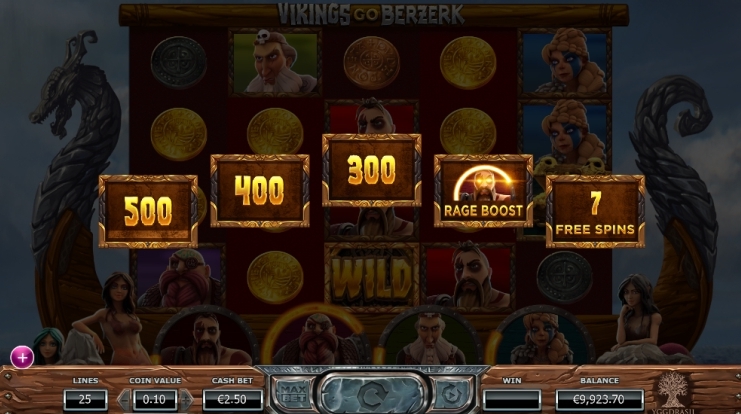 Vikingos Go Berzerk Ranura Revisión, Bonos y Aventuras